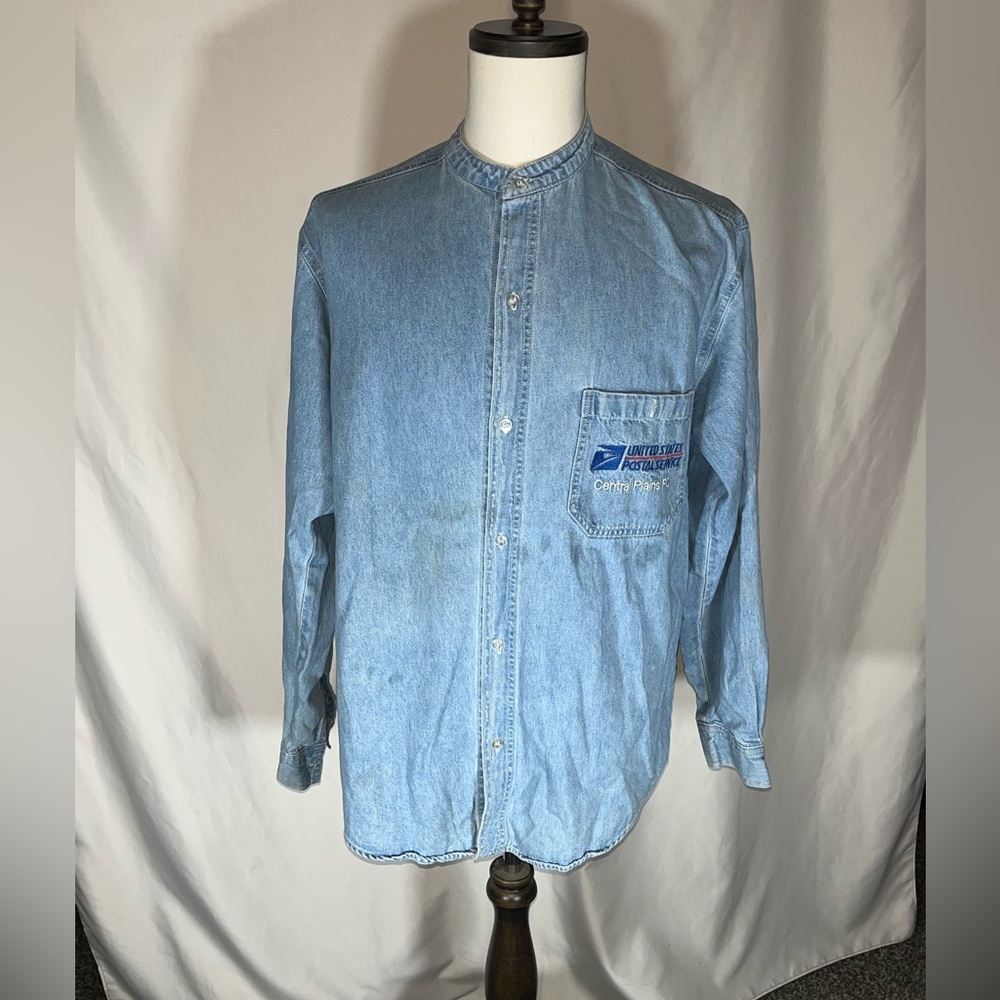 Tutti United States Postal Service Central Plains PC Vintage Denim Long Sleeve